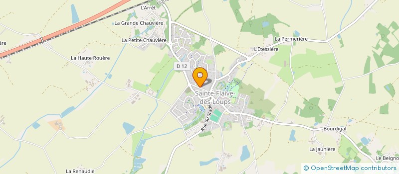 localisation de l'entreprise JULIETTE & FRANCOIS  SAINTE-FLAIVE-DES-LOUPS