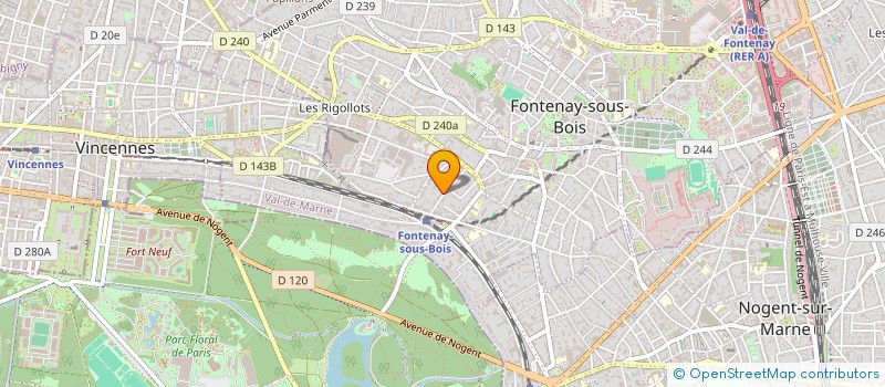localisation de l'entreprise JULIETTE TANGHE à FONTENAY-SOUS-BOIS