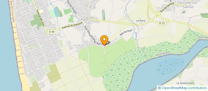 localisation de l'entreprise JULIETTE TANGO FOXTROT  AGON-COUTAINVILLE