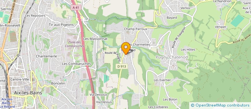 localisation de l'entreprise JULINE  PUGNY-CHATENOD