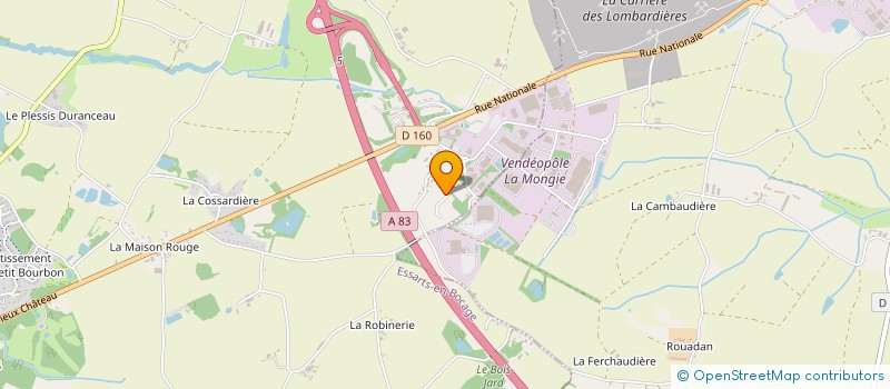 localisation de l'entreprise JULIOT à ESSARTS-EN-BOCAGE
