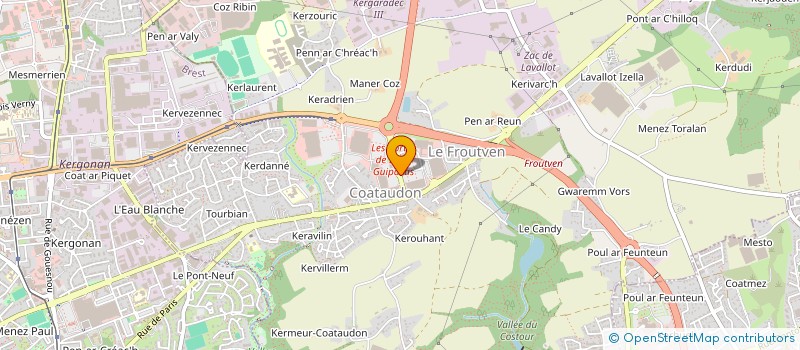 localisation de l'entreprise JULIROZ à GUIPAVAS