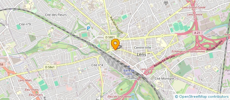 localisation de l'entreprise JULISE  LENS