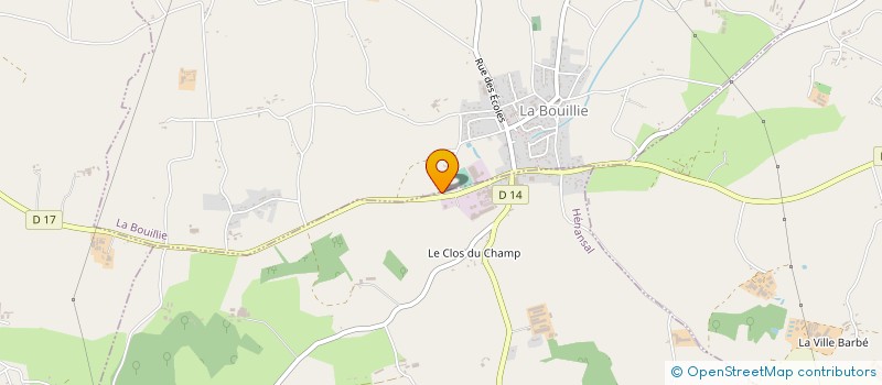 localisation de l'entreprise JULLEROT MENUISERIE à LA BOUILLIE