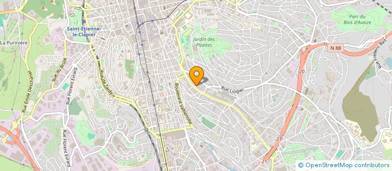 localisation de l'entreprise JULLIARD NICOLAS ET GHAZAL ELODY  SAINT-ETIENNE