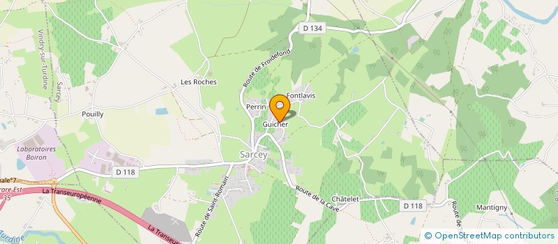 localisation de l'entreprise JULLIARD SANYOU à SARCEY