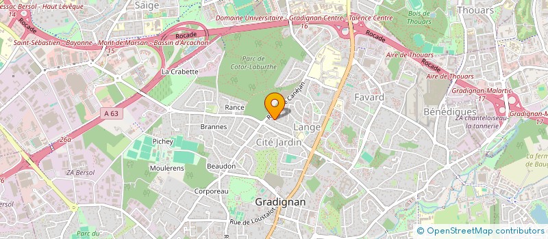 localisation de l'entreprise JULLIEN-CORFA à GRADIGNAN