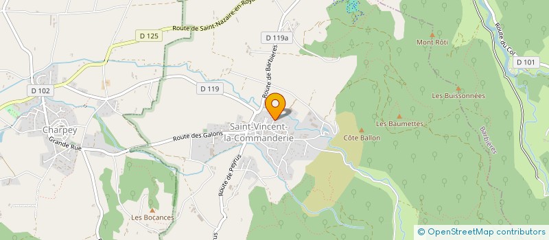 localisation de l'entreprise JULLIEN IMMOBILIER  SAINT-VINCENT-LA-COMMANDERIE