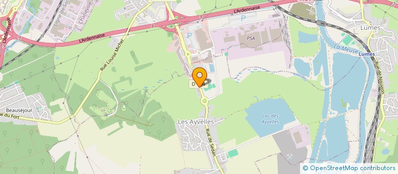 localisation de l'entreprise JULLION  LES AYVELLES