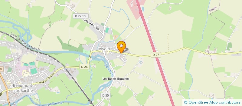 localisation de l'entreprise JULLOU  VIVOIN