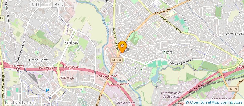 localisation de l'entreprise JULLOU à L'UNION