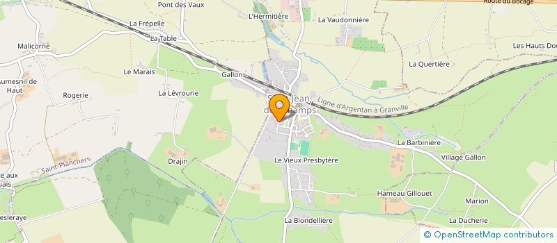 localisation de l'entreprise JULLOU'BIL TAXI  SAINT-JEAN-DES-CHAMPS