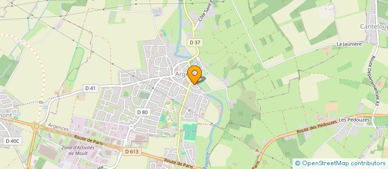 localisation de l'entreprise JULLOUVILLE GC  ARGENCES