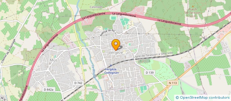 localisation de l'entreprise JULNA RESTAURATION à VERGEZE