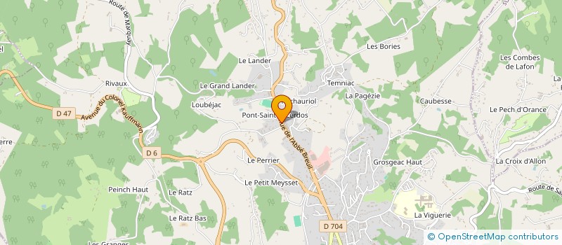 localisation de l'entreprise JULO  SARLAT-LA-CANEDA