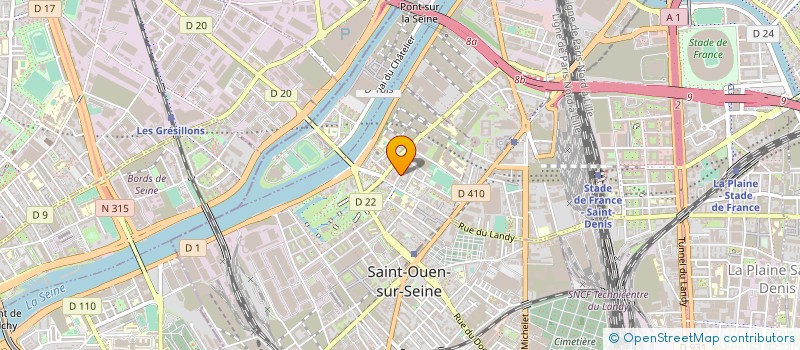localisation de l'entreprise JULO-LIGHT à SAINT-OUEN-SUR-SEINE