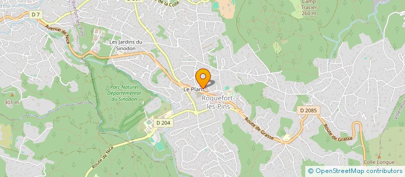 localisation de l'entreprise JULOU à ROQUEFORT-LES-PINS