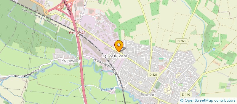 localisation de l'entreprise JULOU  BRUMATH