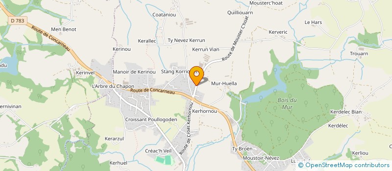 localisation de l'entreprise JULOU  SAINT-EVARZEC