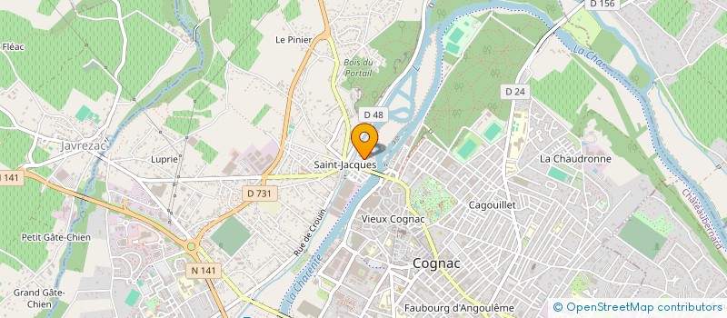 localisation de l'entreprise JULOU à COGNAC