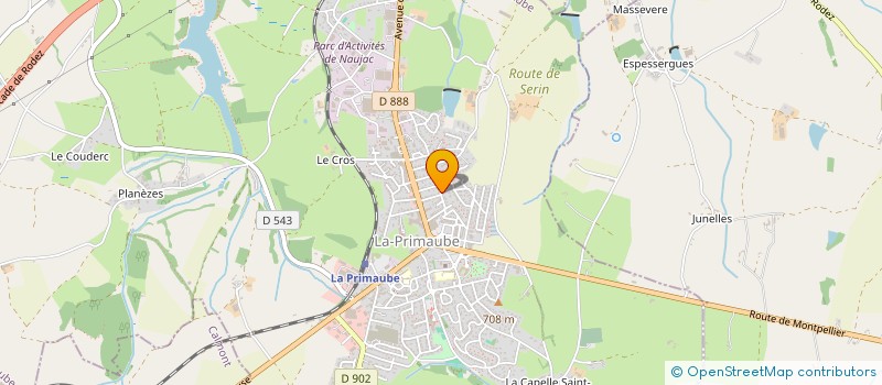 localisation de l'entreprise JULOU INVEST  LUC-LA-PRIMAUBE