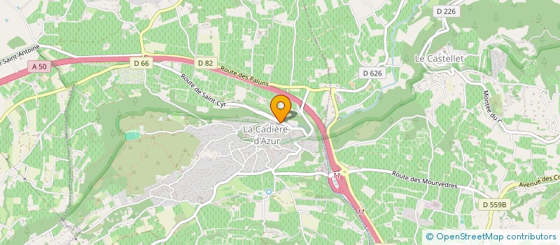 localisation de l'entreprise JULSON DESTOCK à LA CADIERE-D'AZUR