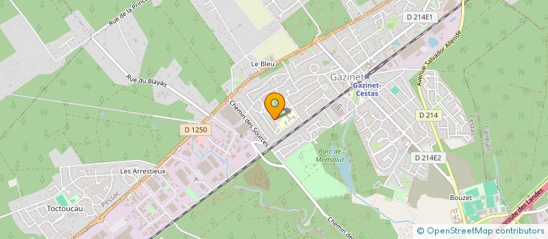 localisation de l'entreprise JULTOM  CESTAS