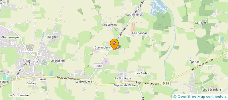 localisation de l'entreprise JULU à BAGE-DOMMARTIN