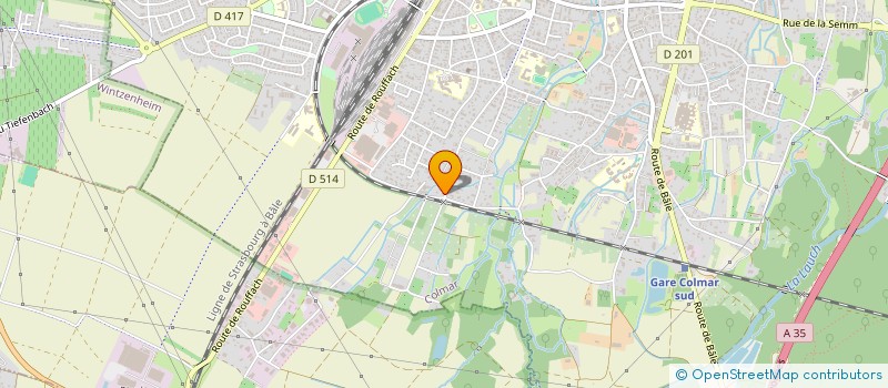 localisation de l'entreprise JULVI  COLMAR