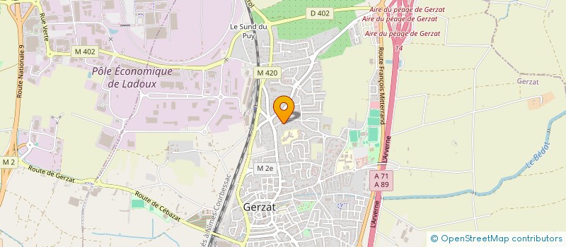 localisation de l'entreprise JULY  GERZAT