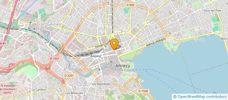 localisation de l'entreprise JULY ET COMPAGNIE à ANNECY