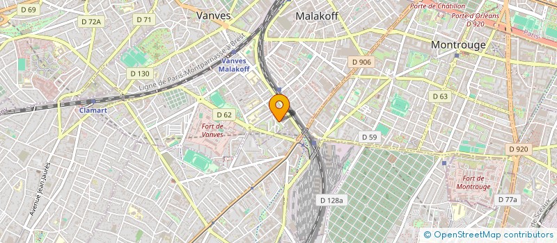 localisation de l'entreprise JULYA - AIDA  MALAKOFF