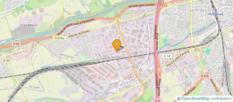 localisation de l'entreprise JULYB  PERPIGNAN