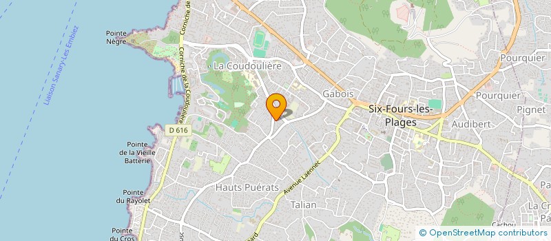 localisation de l'entreprise JUMA à SIX-FOURS-LES-PLAGES