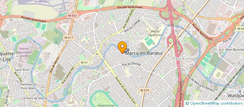 localisation de l'entreprise JUMA à MARCQ-EN-BARŒUL