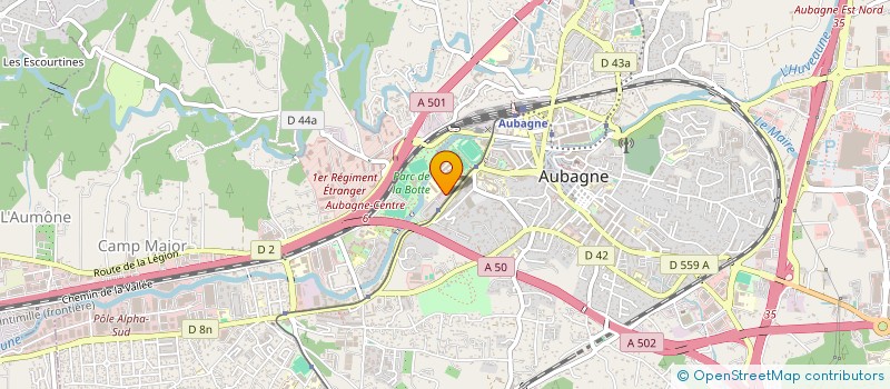 localisation de l'entreprise JUMA à AUBAGNE