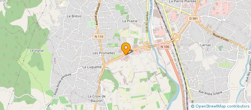 localisation de l'entreprise JUMA-PRESSE à ALES
