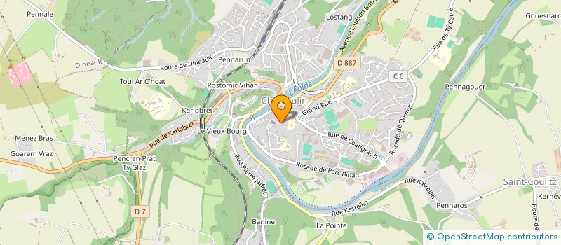 localisation de l'entreprise JUMACA 17  CHATEAULIN