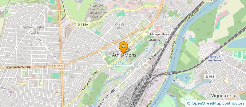 localisation de l'entreprise JUMACAU à ATHIS-MONS