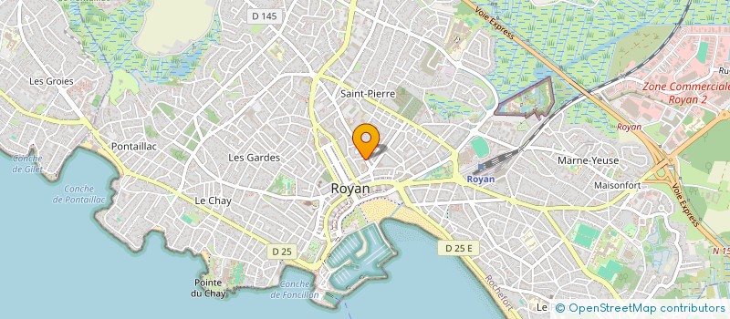 localisation de l'entreprise JUMACLE  ROYAN