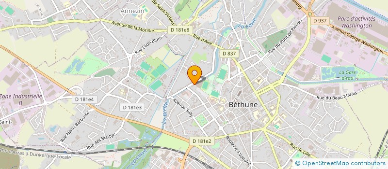 localisation de l'entreprise JUMADROC  BETHUNE