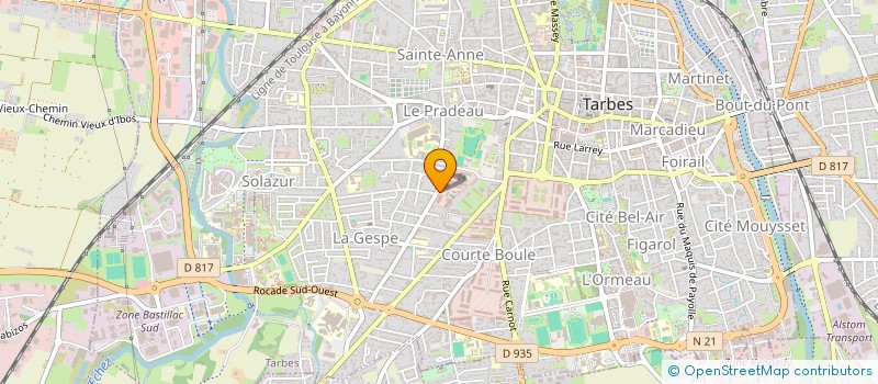 localisation de l'entreprise JUMAFLAL  TARBES