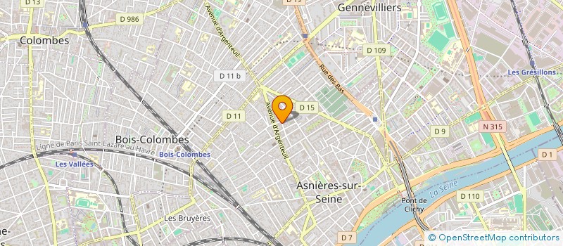 localisation de l'entreprise JUMAGY à ASNIERES-SUR-SEINE