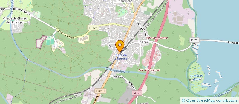 localisation de l'entreprise JUMAIN à LABENNE