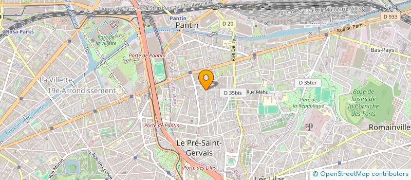 localisation de l'entreprise JUMALI  PANTIN