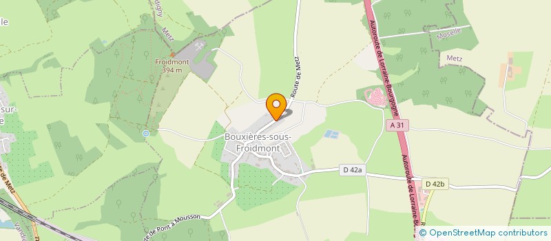 localisation de l'entreprise JUMALU  BOUXIERES-SOUS-FROIDMONT