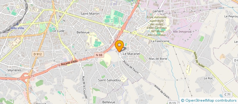 localisation de l'entreprise JUMAMATO  ALBI