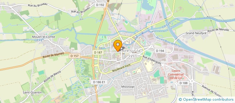 localisation de l'entreprise JUMANJI  AIRE-SUR-LA-LYS