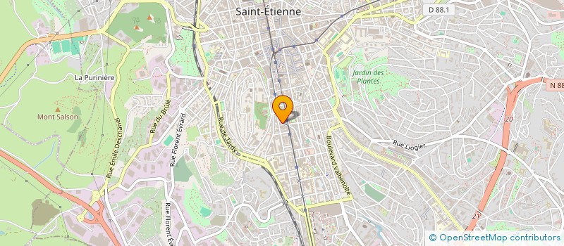 localisation de l'entreprise JUMAPI  SAINT-ETIENNE