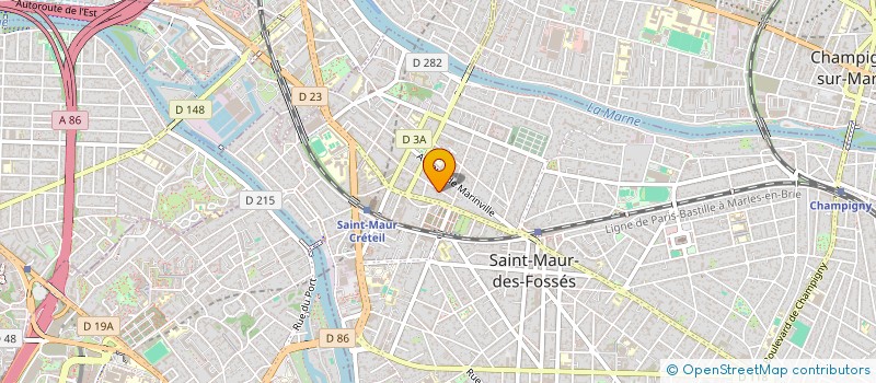 localisation de l'entreprise JUMAR à SAINT-MAUR-DES-FOSSES